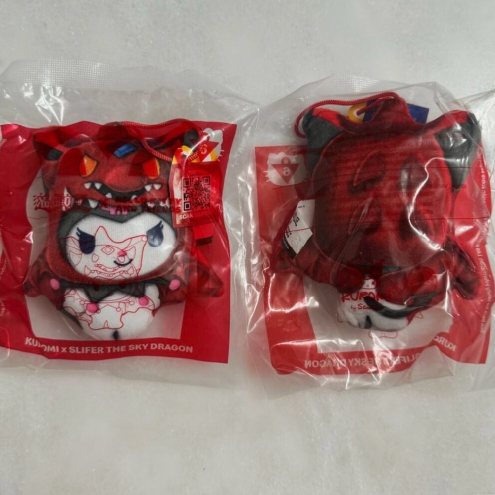 2024 McDonalds Happy Meal Toy Plush YU-GI-OH x HELLO KITTY KUROMI